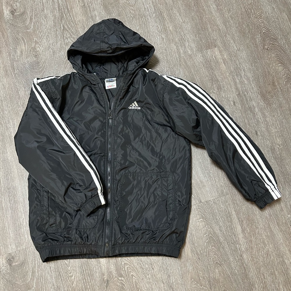 Adidas nylon puffer jacket